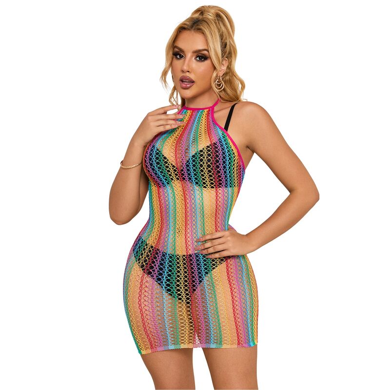 SUBBLIME - 952341 ROBE RÉSEILLE ARC-EN-CIEL TAILLE UNIQUE - Sensualia