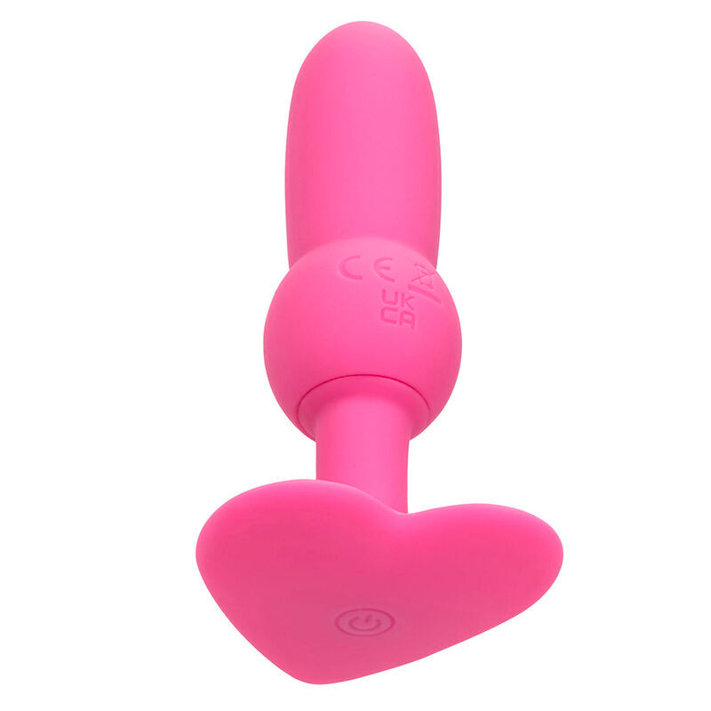 CALEXOTICS - FIRST TIME SONDE ANAL PLUG PERLÉE 10 VIBRATIONS ROSE - Sensualia