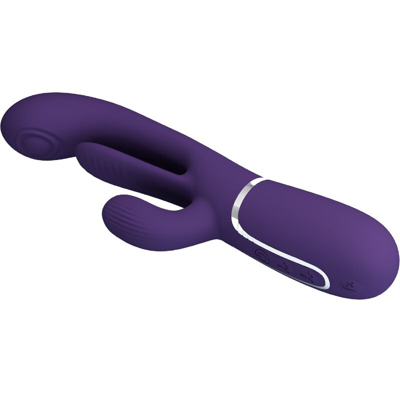 PRETTY LOVE - SHANIA TRIPLE RABBIT VIBRATEUR MULTIFONCTION VIOLET - Sensualia