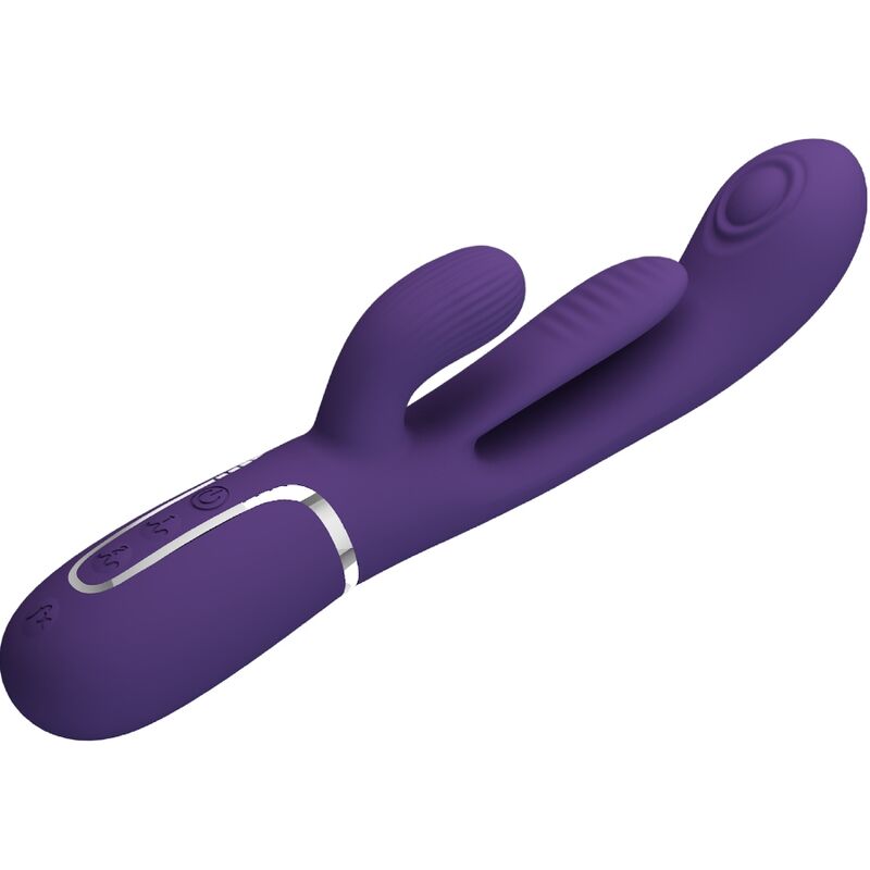 PRETTY LOVE - SHANIA TRIPLE RABBIT VIBRATEUR MULTIFONCTION VIOLET - Sensualia