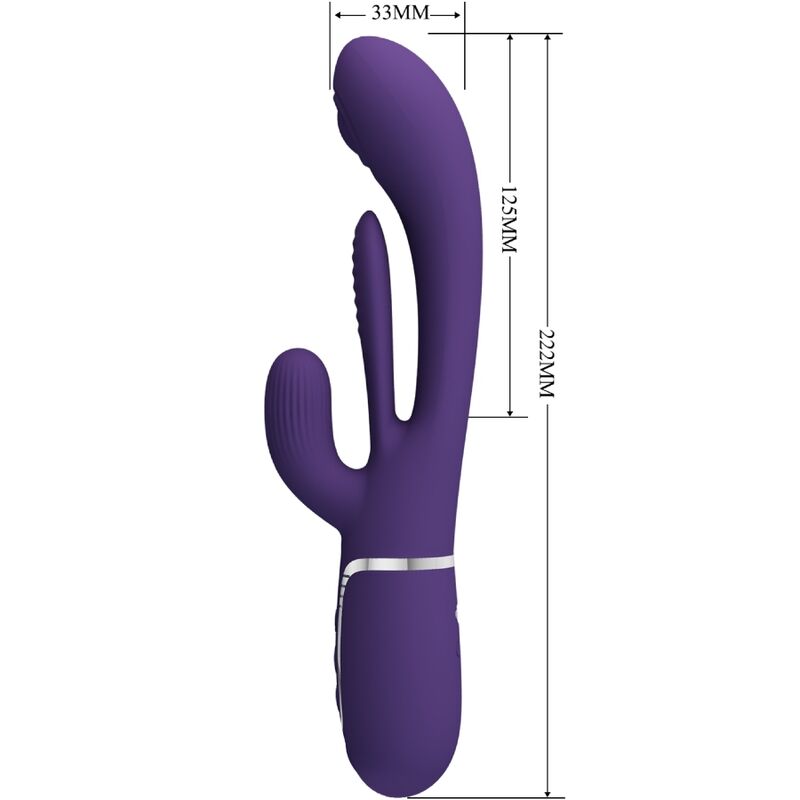PRETTY LOVE - SHANIA TRIPLE RABBIT VIBRATEUR MULTIFONCTION VIOLET - Sensualia