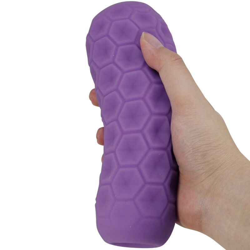 PRETTY LOVE - MASTURBATEUR POUR HOMME À DEUX BOULES VIOLET - Sensualia