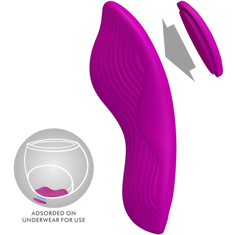 PRETTY LOVE - ROMARIO STIMULATEUR DE CLITORIS À LAY-ON TÉLÉCOMMANDE ROSE - Sensualia