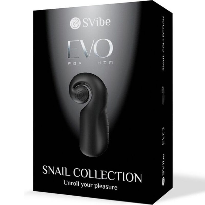 SNAIL VIBE - EVO POUR LUI MASTURBATEUR HOMME SLIDE N'ROLL NOIR - Sensualia