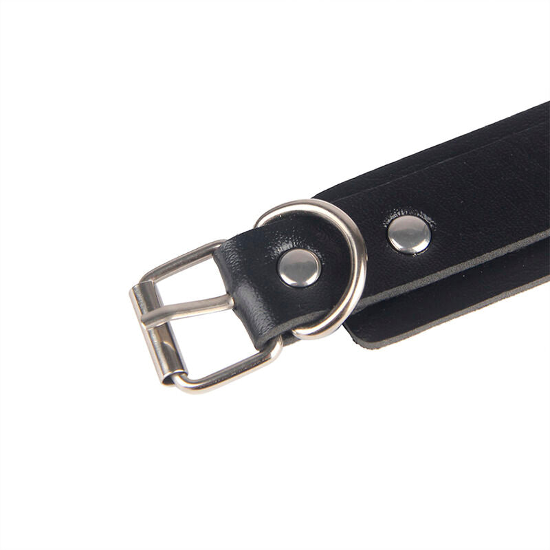 SUBBLIME - 953690 MENOTTES AVEC CEINTURE DE BONDAGE NOIRE TAILLE UNIQUE - Sensualia