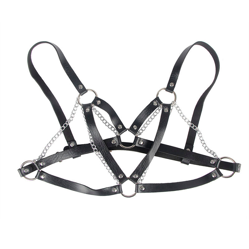 SUBBLIME - 953713 CEINTURE PUNK BONDAGE BOUCLE MÉTAL NOIRE TAILLE UNIQUE - Sensualia