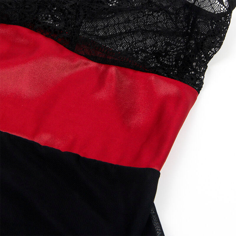 SUBBLIME - 954437 ROBE BONDAGE EN DENTELLE NOIRE L/XL - Sensualia