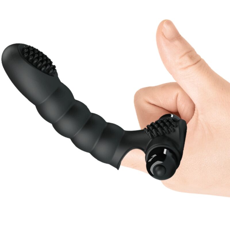 PRETTY LOVE - VIBRATEUR DOIGT ALEXANDER 10 VIBRATIONS NOIR - Sensualia