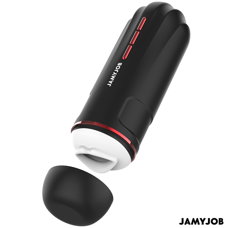 JAMYJOB - MASTURBATEUR BOUCHE AUTOMATIQUE MEGABITE 5 MODES D'ASPIRATION ET DE VIBRATION - Sensualia
