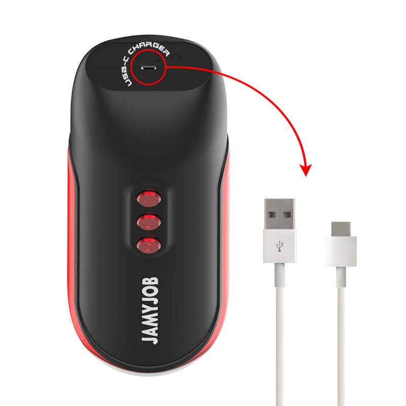 JAMYJOB - MASTURBATEUR BOUCHE AUTOMATIQUE BLAZE 5 MODES D'ASPIRATION ET DE VIBRATION - Sensualia