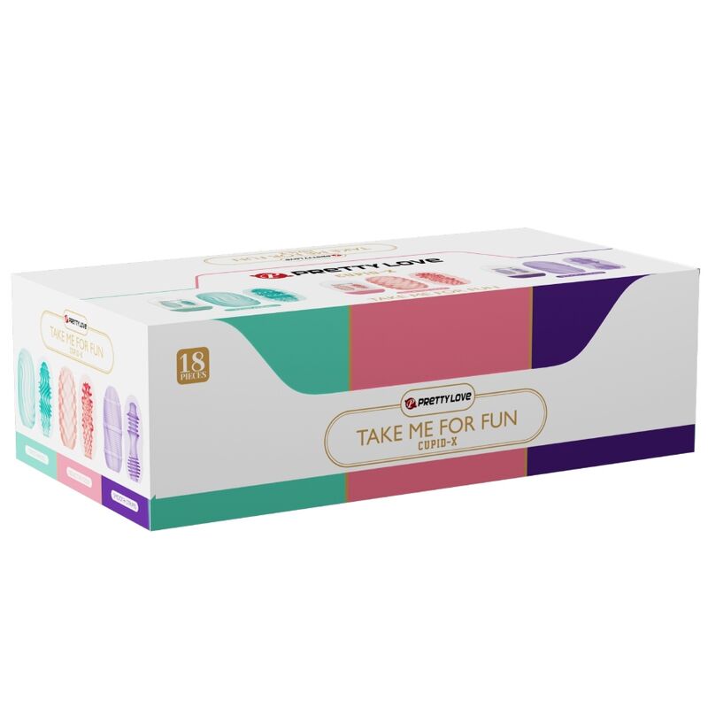 PRETTY LOVE - CUPID X 18 MASTURBATEURS POUR HOMMES DIFFÉRENTES TEXTURES - Sensualia
