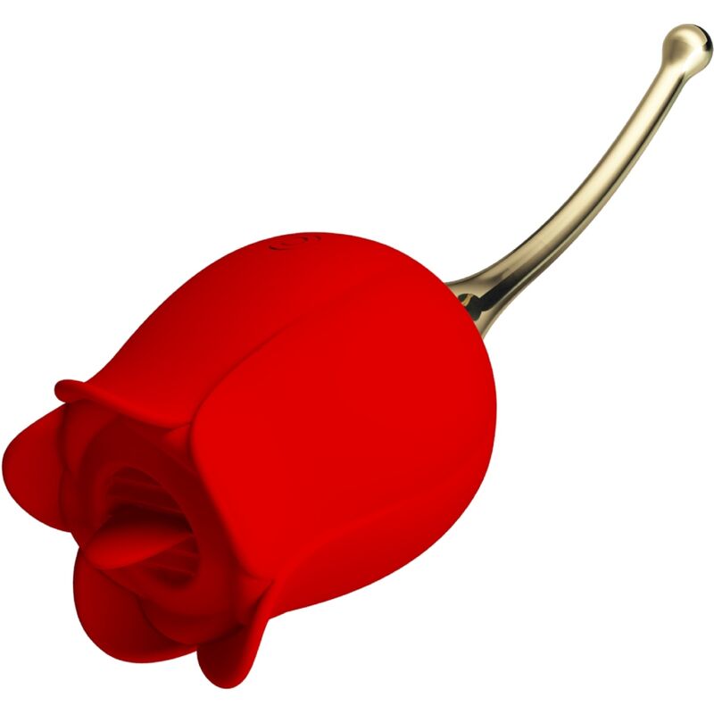 PRETTY LOVE - ROSE LOVER STIMULATEUR DE CLITORIS ROSE 12 VIBRATIONS ROUGE - Sensualia