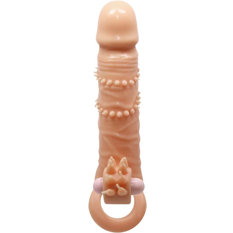 PRETTY LOVE - CONNOR MANCHON DE PÉNIS + STIMULATEUR DE CLITORIS CHAIR - Sensualia
