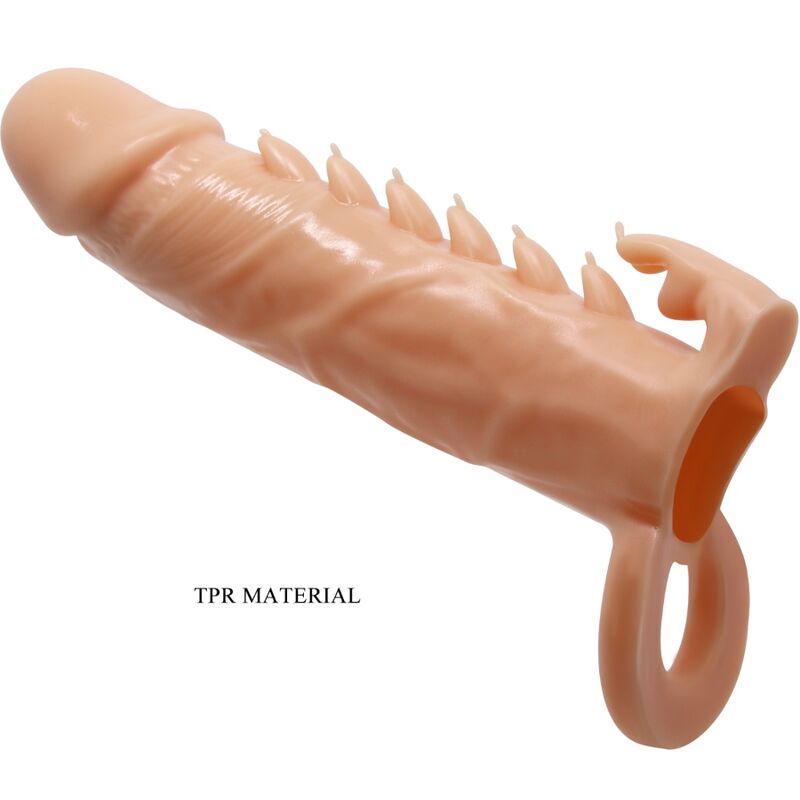 PRETTY LOVE - EMMIT MANCHON POUR PÉNIS + STIMULATEUR DE CLITORIS CHAIR - Sensualia