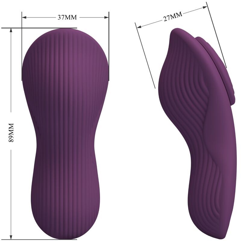 PRETTY LOVE - MANE LAY ON MASSEUR DE CLITORIS 10 VIBRATIONS TÉLÉCOMMANDE VIOLET - Sensualia