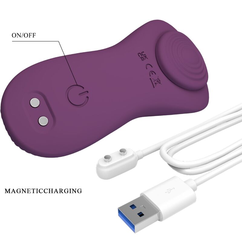 PRETTY LOVE - MANE LAY ON MASSEUR DE CLITORIS 10 VIBRATIONS TÉLÉCOMMANDE VIOLET - Sensualia