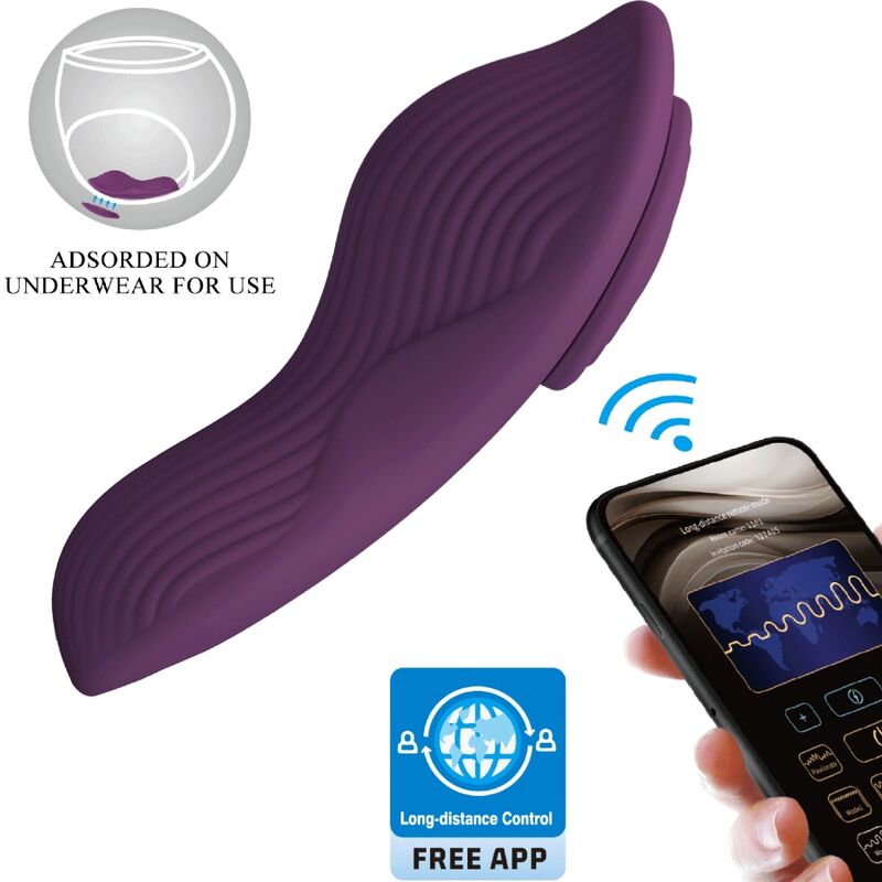 PRETTY LOVE - MANE LAY ON MASSEUR DE CLITORIS 10 VIBRATIONS TÉLÉCOMMANDE VIOLET - Sensualia