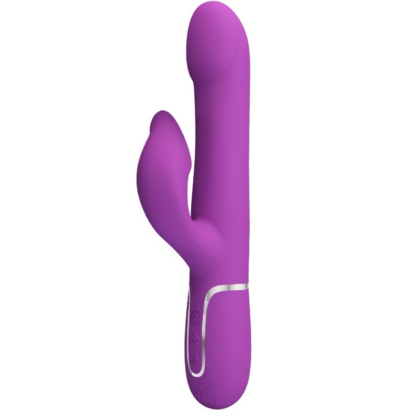 PRETTY LOVE - VIBRATEUR ET STIMULATEUR MULTIFONCTION 4 EN 1 VIOLET - Sensualia