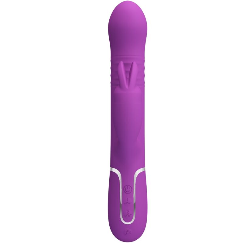 PRETTY LOVE - VIBRATEUR LAPIN MULTIFONCTION COALE 4 EN 1 VIOLET - Sensualia
