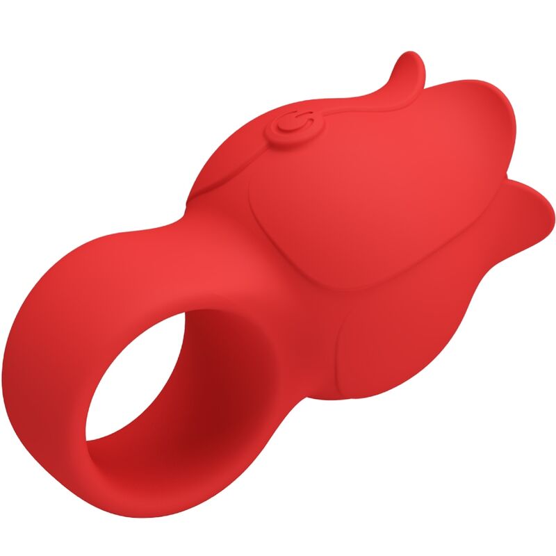 PRETTY LOVE - VIBRATEUR DE DOIGT EN FORME DE JAE ROSE 10 VIBRATIONS ROUGE - Sensualia
