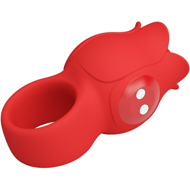 PRETTY LOVE - VIBRATEUR DE DOIGT EN FORME DE JAE ROSE 10 VIBRATIONS ROUGE - Sensualia