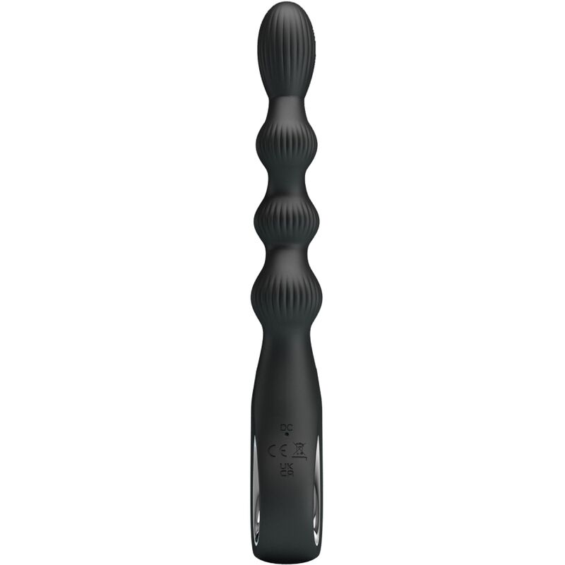 PRETTY LOVE - VIBRATEUR ANAL FEDERER 12 VIBRATIONS NOIR - Sensualia