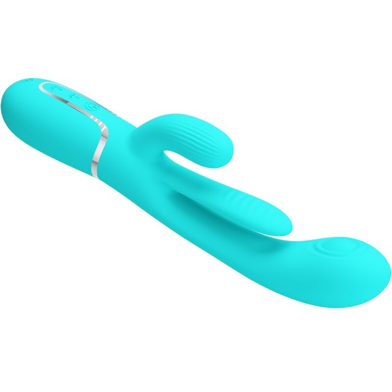PRETTY LOVE - SHANIA TRIPLE RABBIT VIBRATEUR MULTIFONCTION 3 EN 1 BLEU - Sensualia