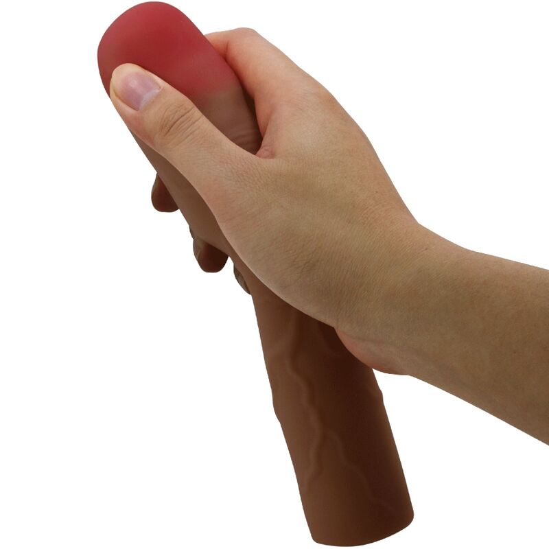 PRETTY LOVE - KYLIAN MANCHON PÉNIS AVEC EXTENSION 7,6 CM MULÂTRE - Sensualia