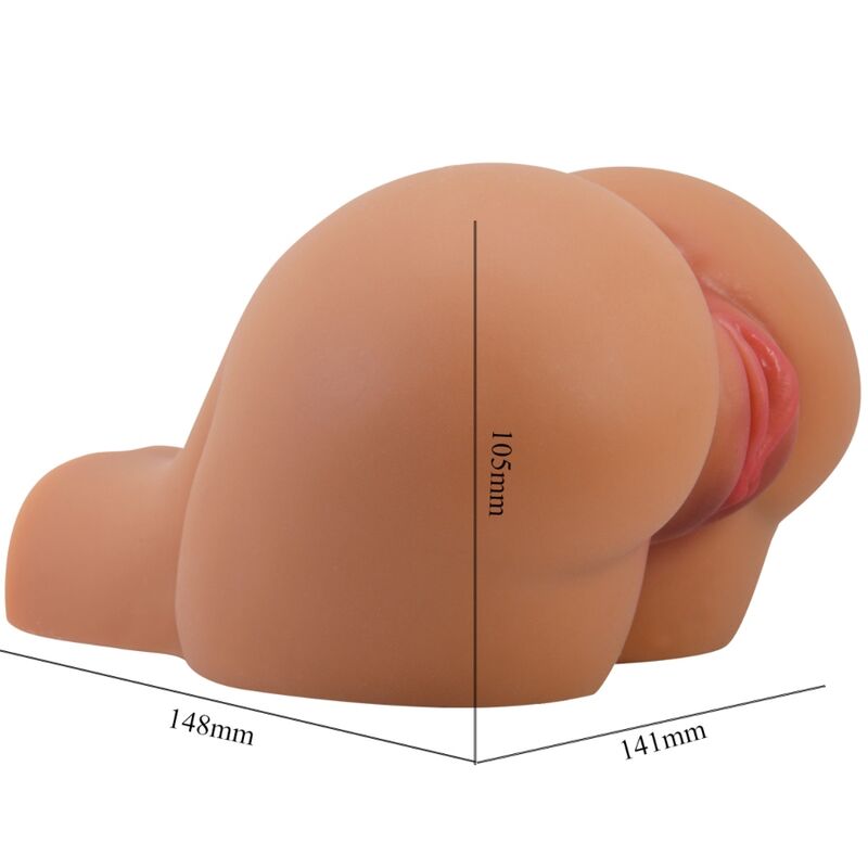 CRAZY BULL - VIBRATEUR KYLIE ASS AVEC VAGIN RÉALISTE ET TÉLÉCOMMANDE DE CHAIR D'ANUS - Sensualia