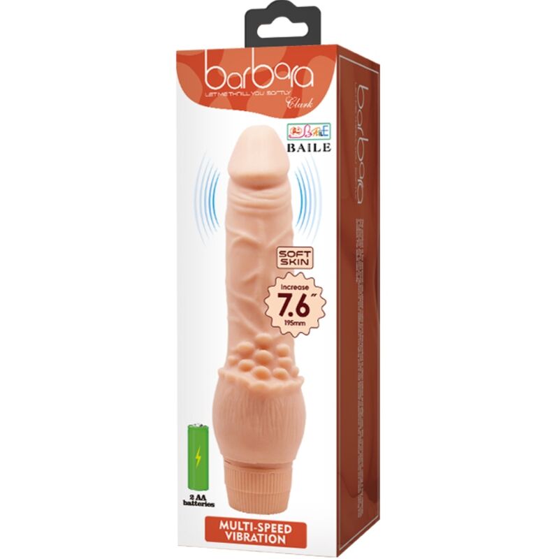 BAILE - VIBRATEUR RÉALISTE BARBARA 19,5 CM CHAIR - Sensualia