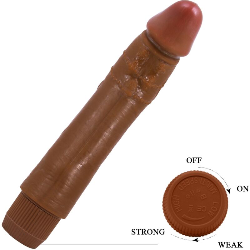 BAILE - VIBRATEUR RÉALISTE DYBBUK 24 CM MULÂTRE - Sensualia