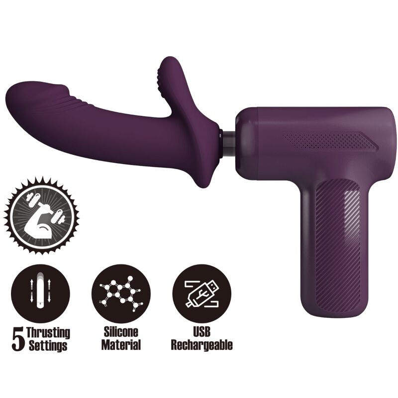 PRETTY LOVE - MASSEUR DJ SCHOLAR 5 RÉGLAGES VIOLET - Sensualia