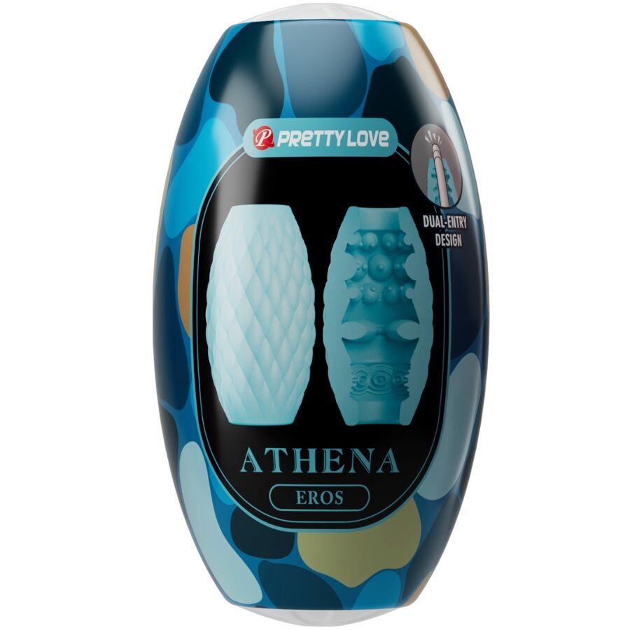 PRETTY LOVE - MASTURBATEUR POUR HOMME EN SILICONE ATHENA EROS BLEU CIEL - Sensualia