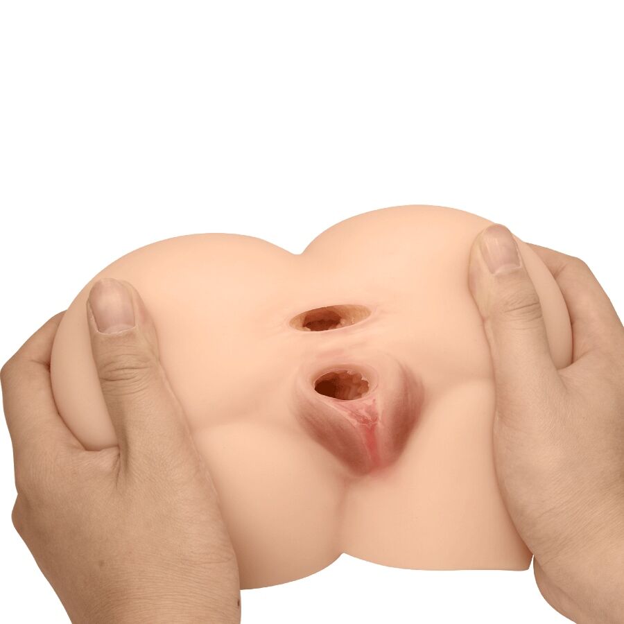 CRAZY BULL - VIBRATEUR ARRIÈRE ROLONDA AVEC VAGIN ET ANUS NATURELS RÉALISTES - Sensualia