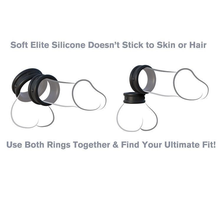FANTASY C-RINGZ - BAGUES EN SILICONE MAX / LARGE - Sensualia