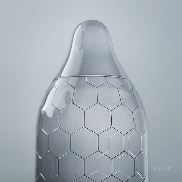 LELO - BOÎTE DE PRÉSERVATIFS HEX 3 UNITÉS - Sensualia