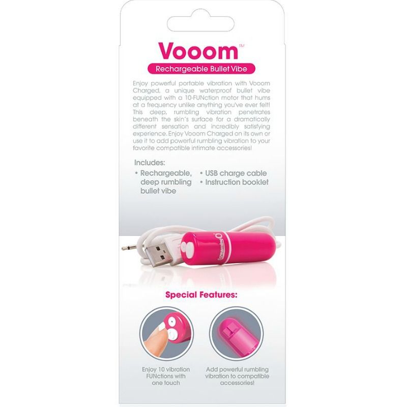 SCREAMING O - BALA VIBREURA RECHARGEABLE VOOOM ROSE - Sensualia