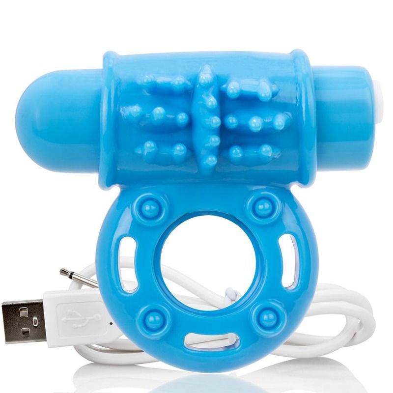 SCREAMING O - ANNEAU PÉNIEN VIBREUR WOW RECHARGEABLE BLEU - Sensualia