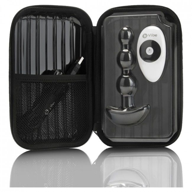 B-VIBE - TRIPLET ANAL TÉLÉCOMMANDE BILLES NOIRES B-VIBE