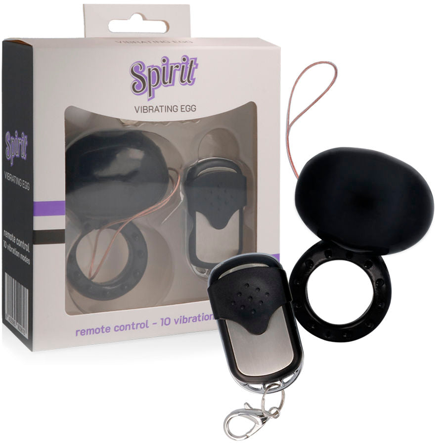 SPIRIT - VIBRATING TELECOMMANDE COCK RING NOIR SPIRIT