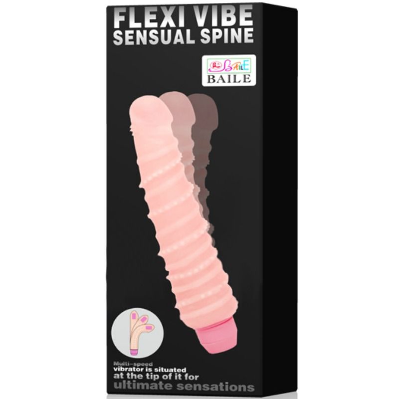 BAILE - VIBRATEUR SPIRALE SENSUELLE FLEXI VIBE 19.5 CM - Sensualia