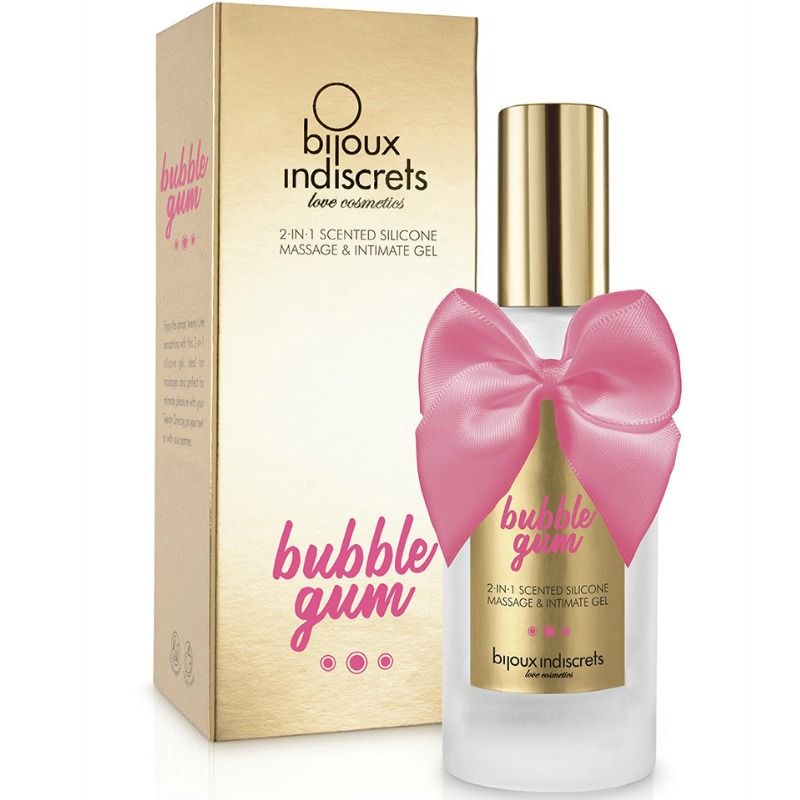 BIJOUX - BUBBLE GUM GEL 2 EN 1 SILICONE GOMME FRAISE 100 ML - Sensualia