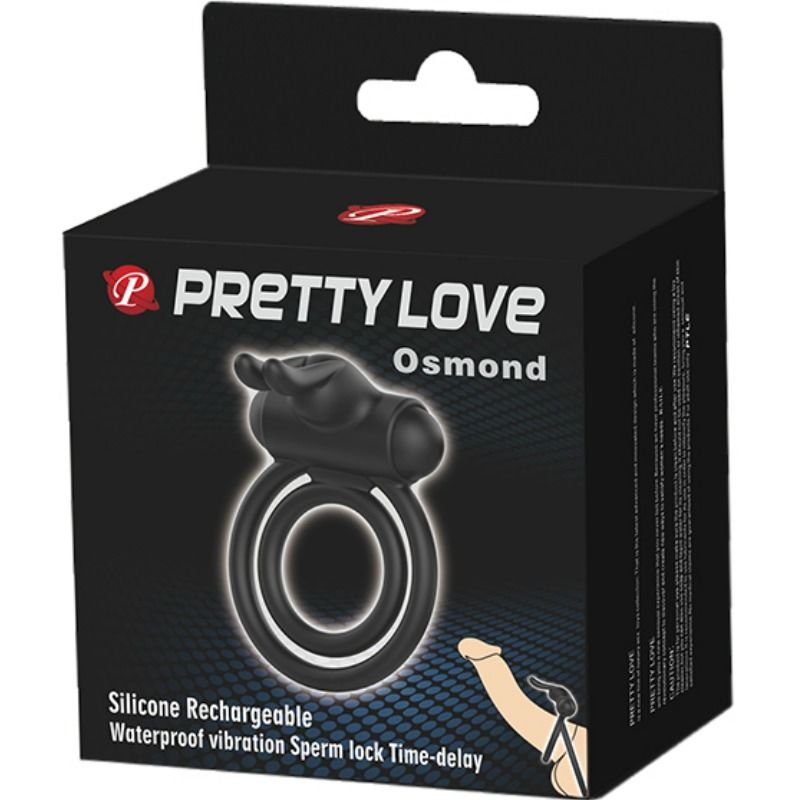 PRETTY LOVE - ANNEAU VIBRATEUR EN SILICONE OSMOND - Sensualia