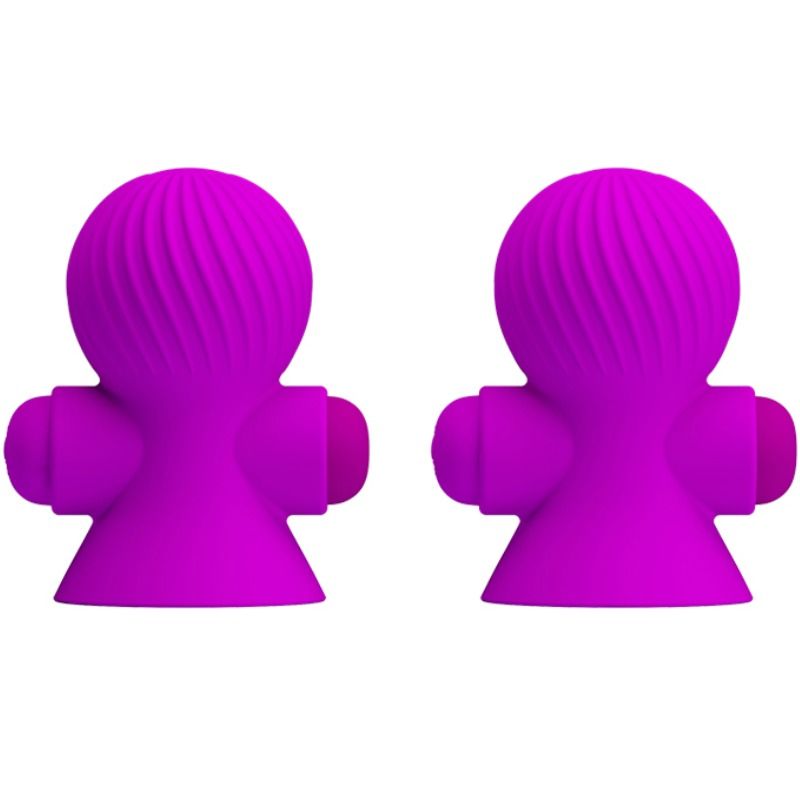 PRETTY LOVE - STIMULATEURS DE NIPPLE 12 MODES VIBRATION LILAS - Sensualia
