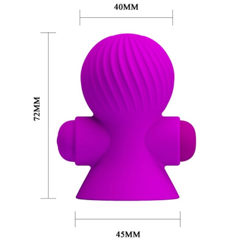 PRETTY LOVE - STIMULATEURS DE NIPPLE 12 MODES VIBRATION LILAS - Sensualia