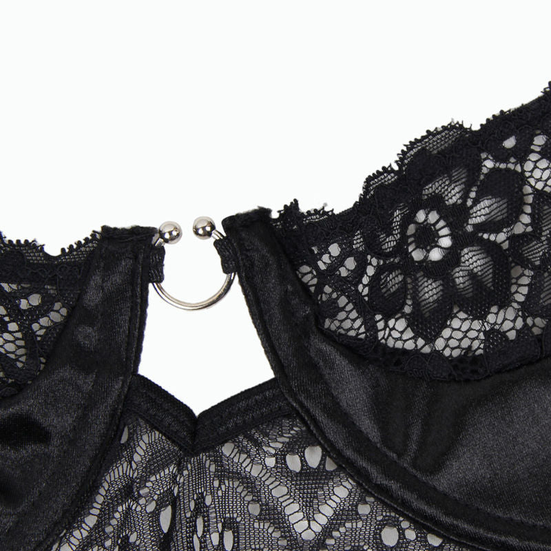 SUBBLIME - CORSET CORSET ET CEINTURE SUBBLIME NOIR S / M - Sensualia