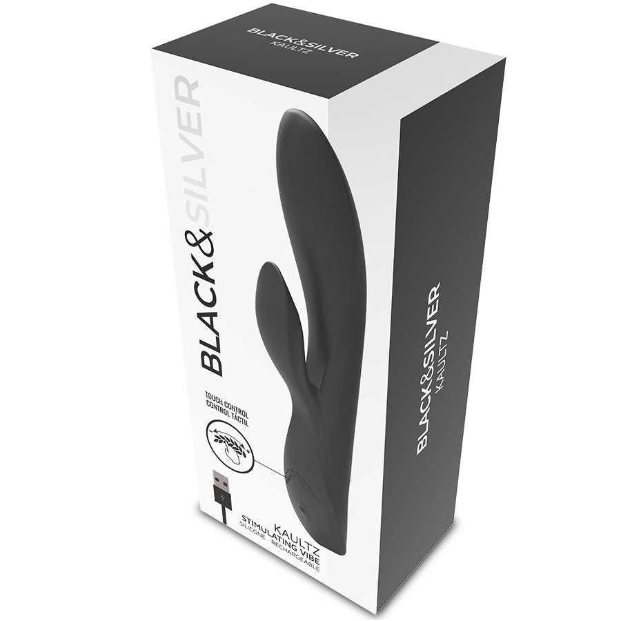 BLACK&SILVER - VIBRATEUR KAULTZ TOUCH CONTROL BLACK&SILVER