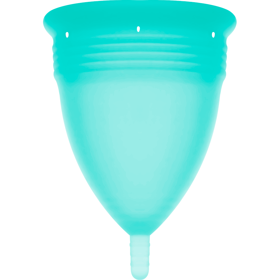 STERCUP - COUPE MENSTRUELLE EN SILICONE FDA AIGUE-MARINE - TAILLE L STERCUP