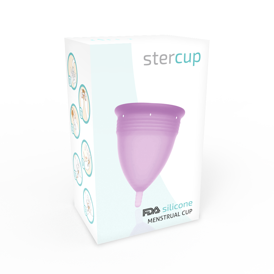 STERCUP - COUPE MENSTRUELLE EN SILICONE FDA LILAS - TAILLE S - Sensualia