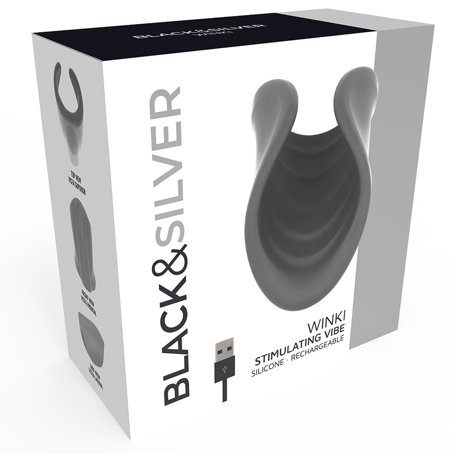 BLACK&SILVER - MASTURBATEUR WINKI BLACK&SILVER